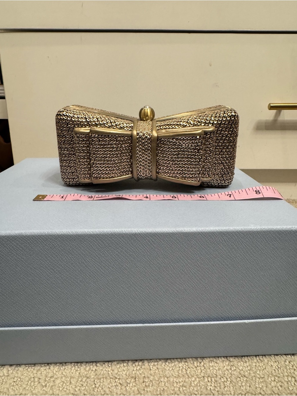 Vintage gold clutch